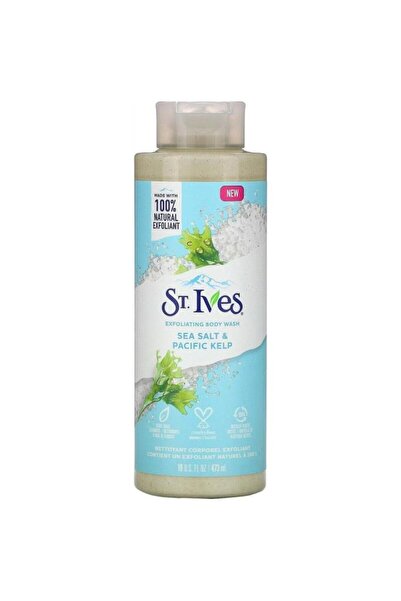 stlves St. Ives Exfoliating Body Wash, Pacific Sea Salt & Seaweed, 473 ml