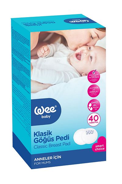 Wee Baby 40 قطعة من وسادات الثدي اللاصقة الكلاسيكية