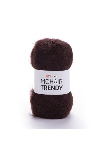 Yarnart Mohaır Trendy - Πλεκτό Χέρι Νήμα Καφέ-123