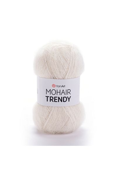 Yarnart Mohair Trendy Cream Πλεκτό στο χέρι - Ipi 1003