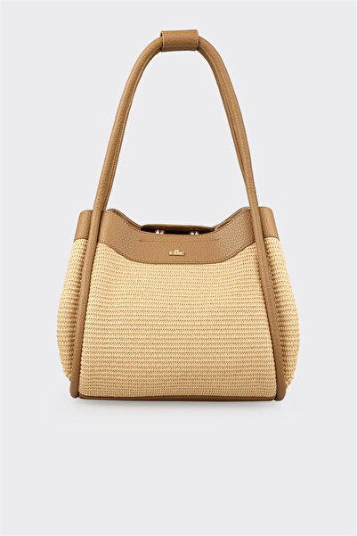 Elle Shoes Naturel Kadın Omuz Çantası