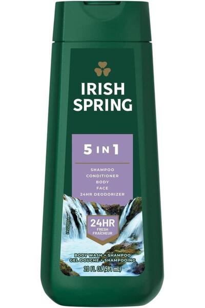 Irish Spring شامبو 5 في 1 لغسيل الجسم بالكامل 591 مل