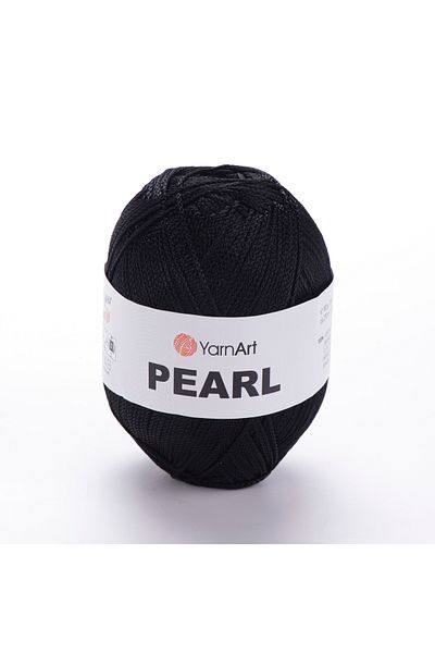 Yarnart Πέρλα - Γυαλιστερό Χειροποίητο Νήμα Πλεξίματος Μαύρο-107
