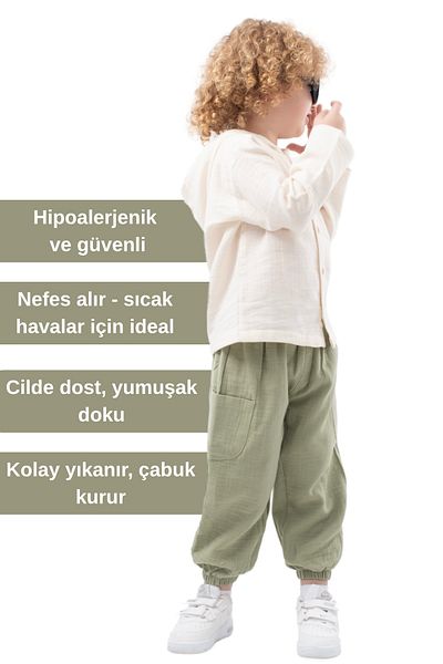 Vauva Organic Muslin Hooded Suit 2 Regret 100% Cotton Boy Suit