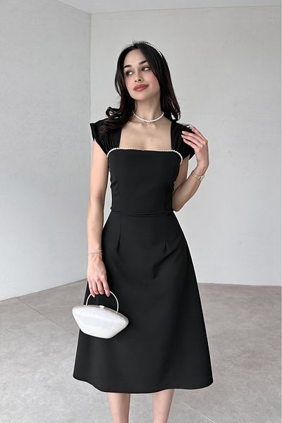ALFUDO Moda Collection Special Design - Slim Detailed Midi Dress