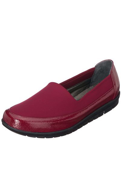 İriadam 41,42,43,44 1146-2 Claret Red Stretch Large Size Women's Ballerina Shoes