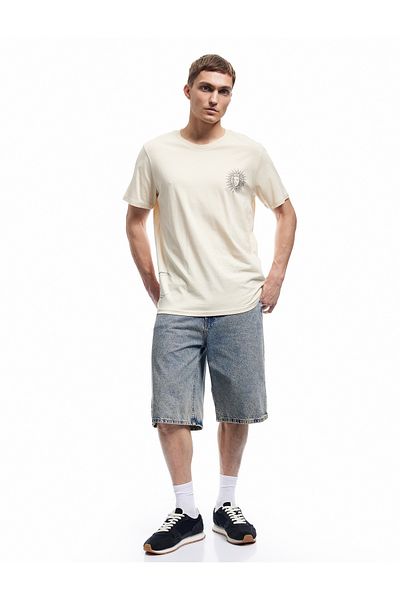 Koton Regular Fit Short Sleeve Crew Neck Cotton Printed T-Shirt