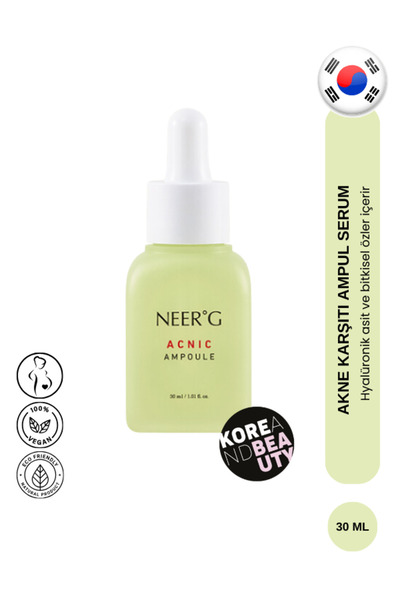 Neer G Acnic Ampoule Serum (KOREANDBEAUTY) 30ml | Karşıtı Bakım, Arındırıcı V...