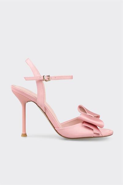 Elle Shoes Pembe Kadın Topuklu Sandalet