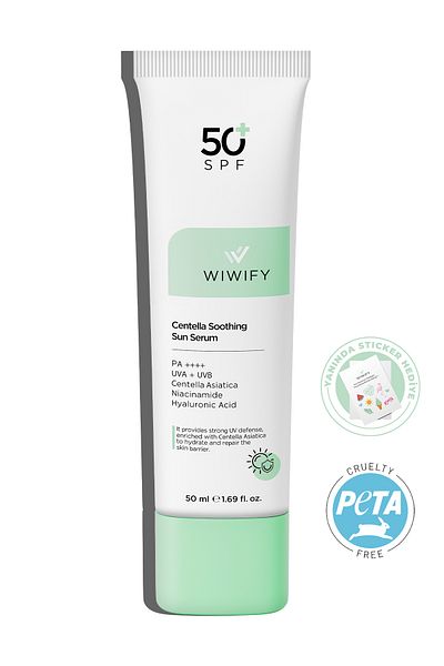 WIWIFY Soothing Repair High Protection Centella Soothing Sun Serum Spf 50+ Pa++++ 50ml Sunscreen
