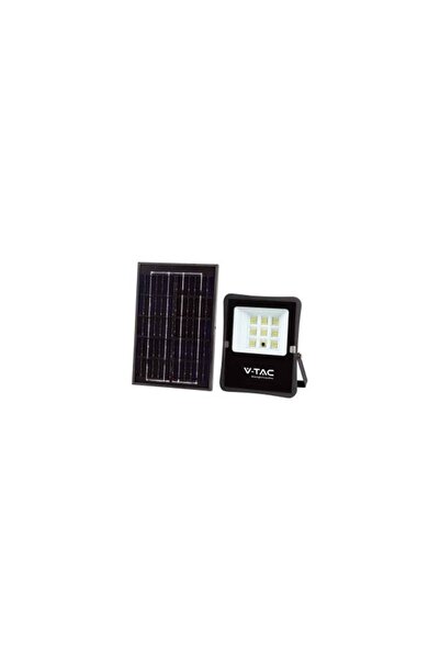 V-TAC Proiector Led Panou Solar 400lm Cu Temporizator Și Telecomandă 6400k