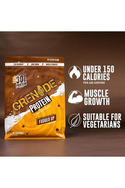 Grenade Whey Protein Powder 2000g Chocolate |   50 Service |   High Protein Content |   Sports Supplement