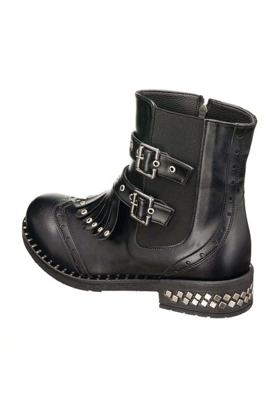 İriadam 41,42,43,44 Siyah Analinsıcak Astar Kauçuk Esnek Taban Şık Tasarım Özel Seri Büyük Numara Kadın Bot