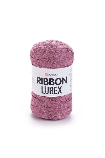 Yarnart Rıbbon Lurex - Glitter, Αξεσουάρ Χειροποίητο Πλεκτό Σχοινί Σκούρο Ροζ-743