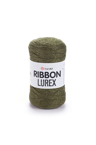 Yarnart Rıbbon Lurex - Glitter, Αξεσουάρ Χειροποίητο Πλεκτό Σχοινί Olive Green-741