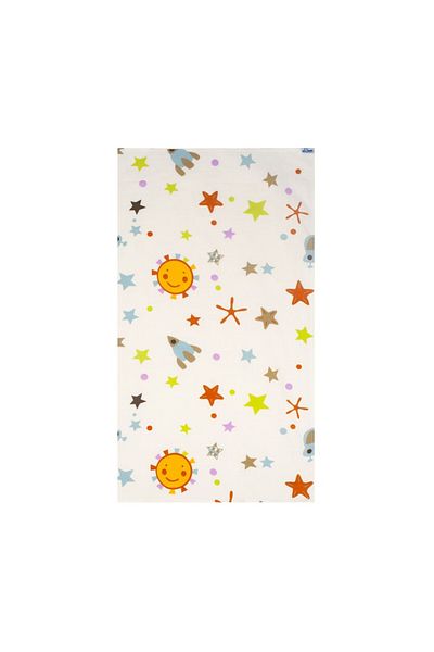 Sevi Bebe Set 2 museline din bumbac organic 70x55cm Space Sevibebe