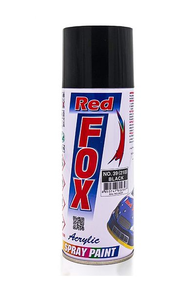 Fox Premium Acrylic Car Spray Paint - Black