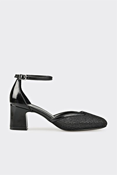 Elle Shoes Siyah Kadın Topuklu Ayakkabı
