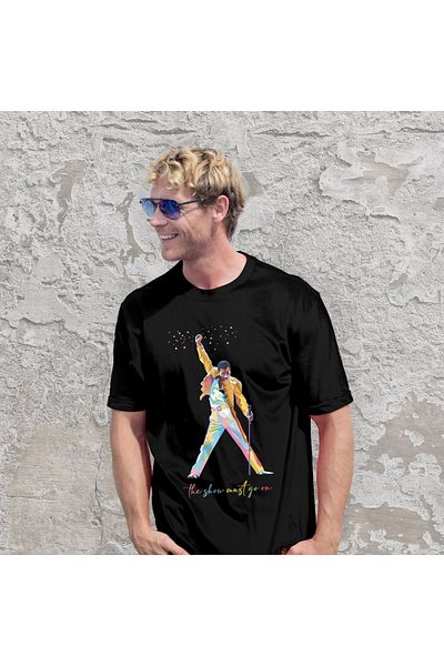 The Lucid Lab Tricou Freddie Mercury - Negru / Xs