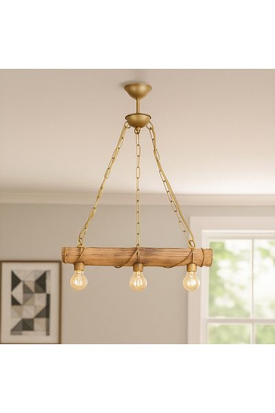 Correx Bamboo 3 Piece Chandelier Set