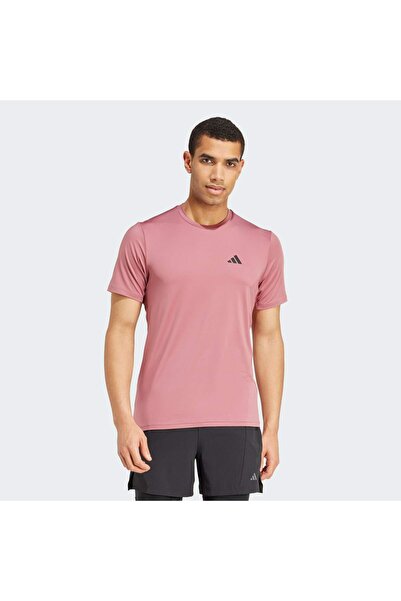 adidas Men's Pink Tr-Es Stretch T-Shirt Iw3364