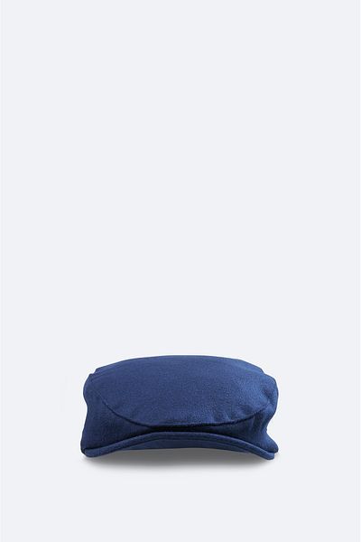 Avva Men's Navy Blue Woolen Cap Hat A32y9200