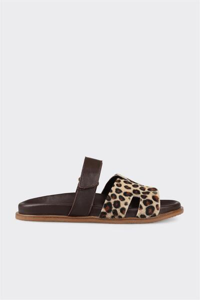 Elle Shoes Kahve Kadın Düz Terlik