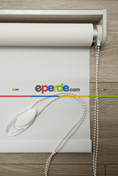 eperde Açık Krem, Mat Düz Stor Perde - Alüminyum Kasa - Leke Tutmaz Kumaş, Ko...