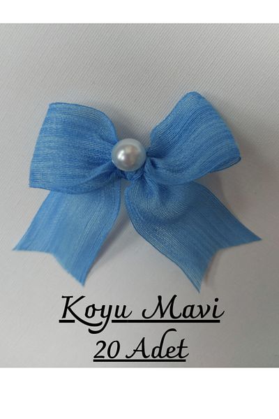 SEVİMLİ TASARİMLAR Panglică de in cu perle Napoli Ready Bow (20 buc)