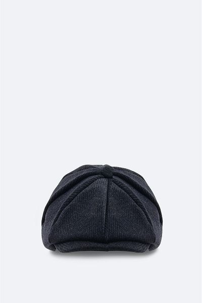 Avva Men's Anthracite Woolen Cap Hat A32y9202