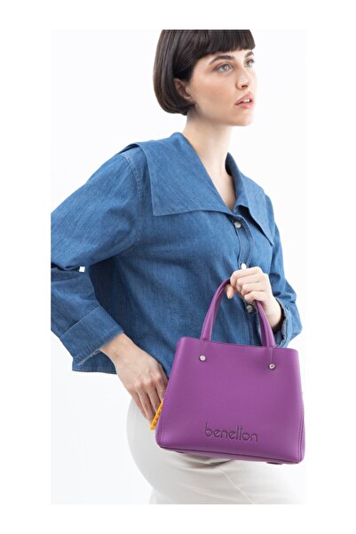 United Colors of Benetton حقيبة يد نسائية BNT_1507 STD البرقوق