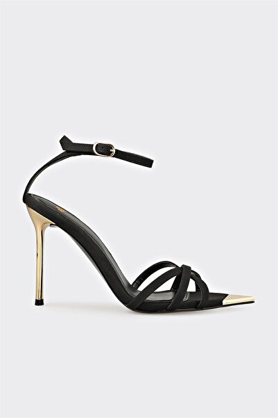 Elle Shoes Siyah Kadın Topuklu Ayakkabı
