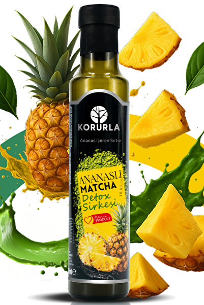Korurla Ananaslı Matcha Detoks Sirkesi 250 ML | Tok Tutan Doğal Fermantasyon ...
