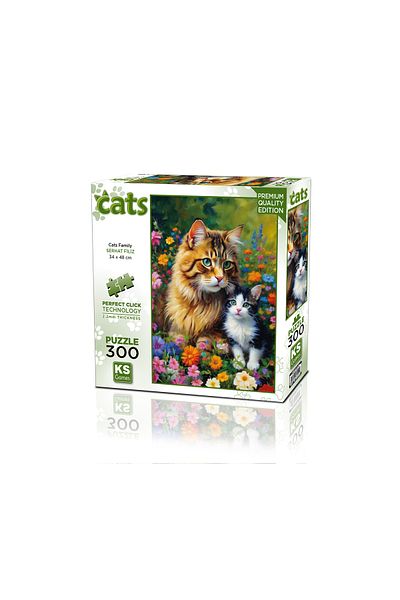 Ks Games Cats Family Puzzle 300 Pieces