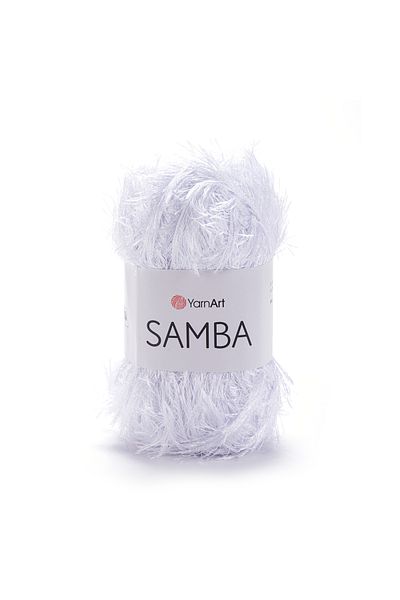 Yarnart Samba - Χειροποίητο Πλεκτό Σχοινί Οπτικό Λευκό-0501
