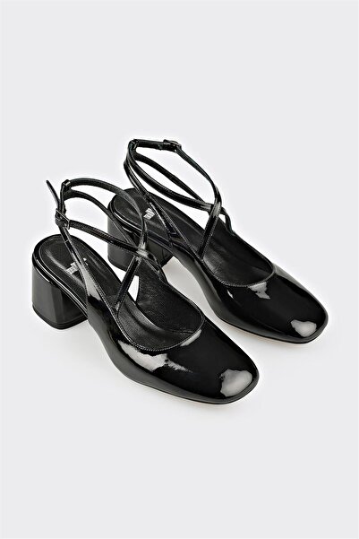 Elle Shoes Siyah Kadın Topuklu Ayakkabı