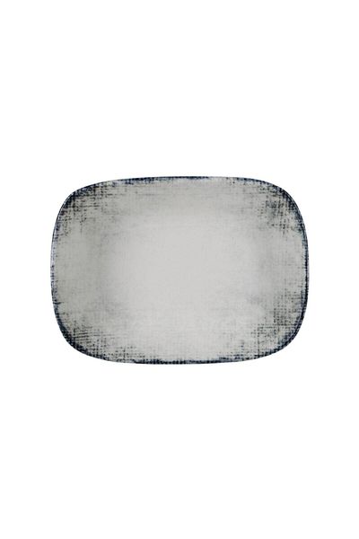 Güral Porselen Elegant 17 cm Bone Square Boat Plate