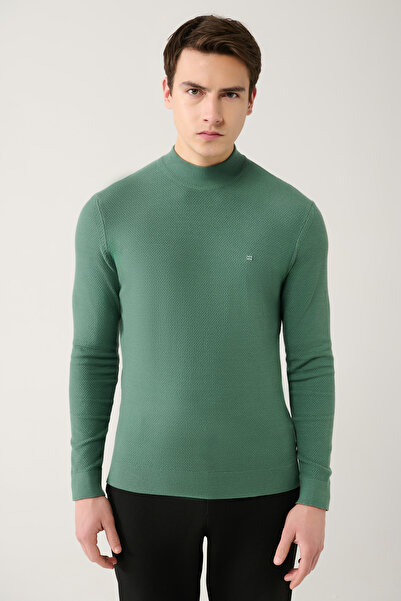 Avva Erkek Nefti Bisiklet Yaka Desenli Kazak A32Y5166