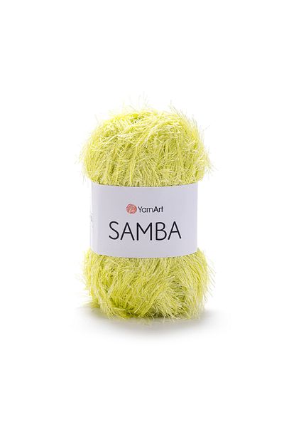 Yarnart Samba - Χειροποίητο Πλεκτό Σχοινί Highlighter Green-2036