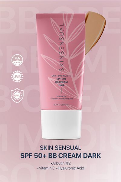 Skin Sensual Bb Cream Dark |   50 Spf Uva/Uvb Pa++++ |   Helps Prevent Blemish Formation, Brightness and Vitality