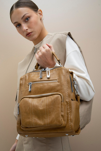 Matthew Cox Tan Women's Backpack Byn1019