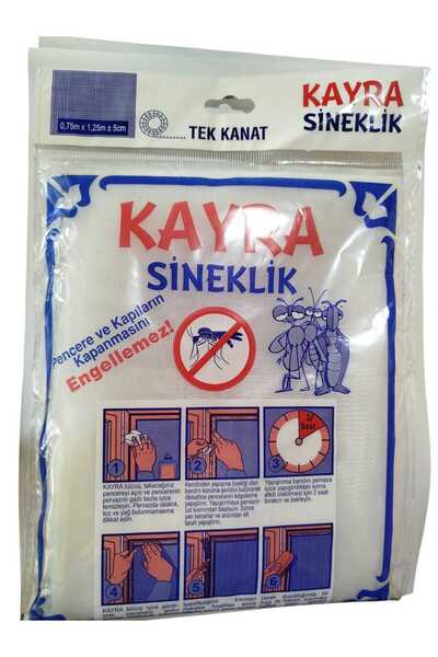 HAFSER 75 X 125 Cm Yapışkanlı Sineklik Tek Kanat Yapıştırma Bantlı Kapı Pence...