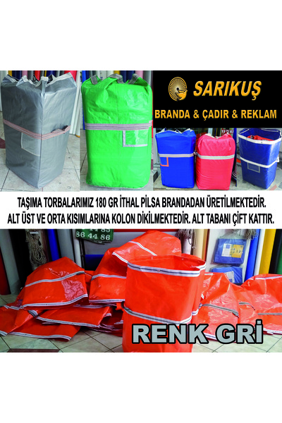 AKAN GRUP TEKSTİL İŞ EV TAŞIMA TORBASI KAPAKLI ALTI ÇİFT KATLI 40X50X100 ÖLÇÜLERİNDE