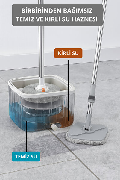 toshi Otomatik Temizlik Seti - Temiz Su Ile Kirli Suyu Ayıran Özellik - 1 Yed...