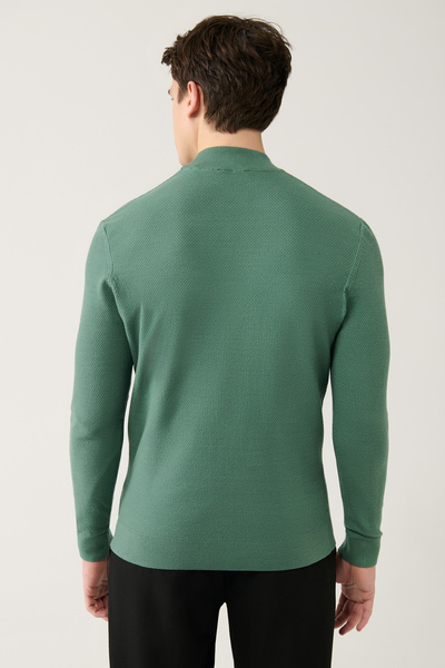 Avva Erkek Nefti Bisiklet Yaka Desenli Kazak A32Y5166