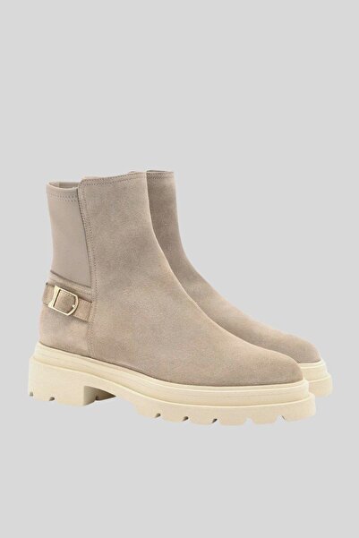 Santoni Kadın Kısa Süet Bot Kahverengi