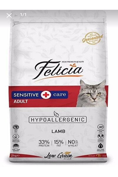 Felicia Az Tahıllı Kuzulu Hypoallergenic Yetişkin Kedi Maması 2 Kg.