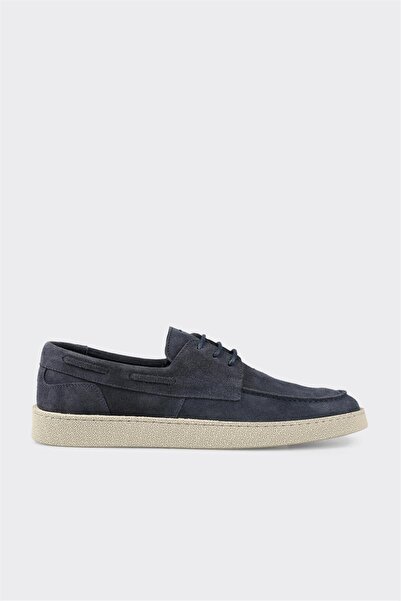 Elle Shoes Mavi Deri Erkek Günlük Ayakkabı