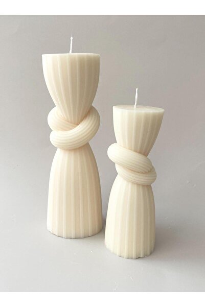 SCA CANDLE Dekoratif Duyum Mum Luks Mum Açık Krem Tekli Ürün