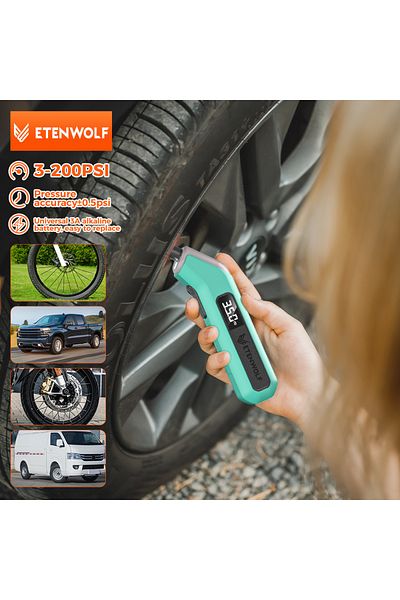 Choice Etenwolf T300 Digital Tire Pressure Gauge 3-200 Psi Calibrated To Ansi B40.7 Grade 2a Industrial...